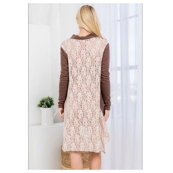 RYU A’reve  lace back cowl neck dress - Picture 3 of 8